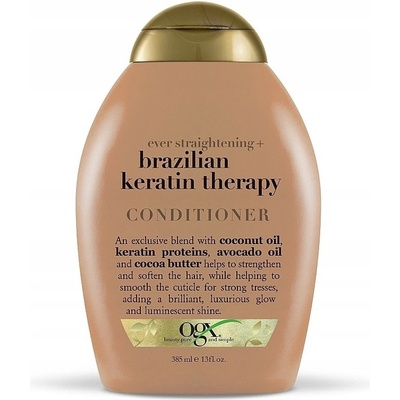 Organix Brazílsky keratín vyhladzujúci kondicionér s brazílskym keratínom 385 ml