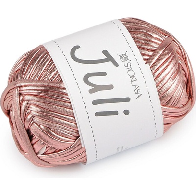 Pletací příze Juli metalická 100 g Varianta: 4 (5) pudrová, Balení: 1 ks 60687/157430/281904