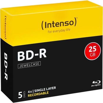 Intenso BD-R 25GB 4x, 5ks