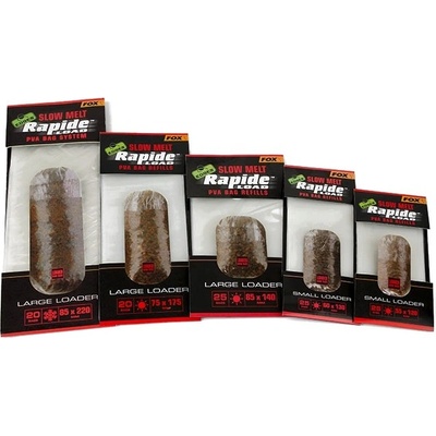 Fox nahradné PVA vrecká EDGES Rapide Load PVA Bag Refills Slow Melt 55x120 mm 25ks