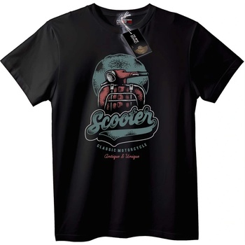 NOONEBRAND Тениска Скутер Класик - 2XL, Black