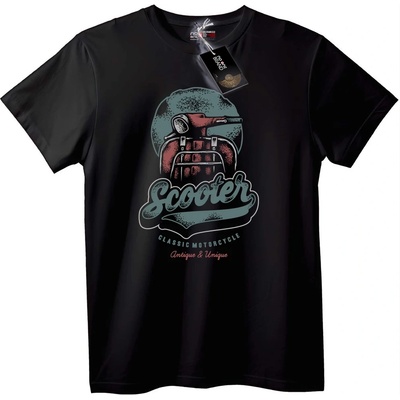 NOONEBRAND Тениска Скутер Класик - 2XL, Black