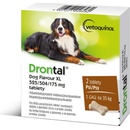 Drontal Dog Flavour XL 525/504/175 mg Tablety na odčervenie pre veľké plemená psov 2 tablety