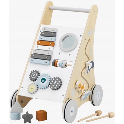 TRYCO Dřevěné chodítko s aktivitami