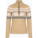 Newland Дамски термо суитшърт Newland Isalind Half Zip biscuit/white