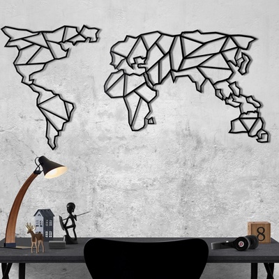 ASIR Kovová nástěnná dekorace MAPA XL 85 cm
