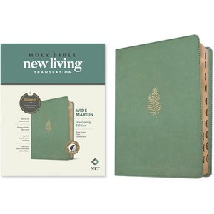 NLT Wide Margin Bible, Filament Enabled (Leatherlike, Sage Green Palm, Indexed, Red Letter) | NEW LIVING TRANSLATION (ISBN: 9798400506925)