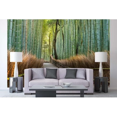DIMEX ART Самозалепваща се флизелинова фототапета бамбукова пътека в япония 375 x 250 см