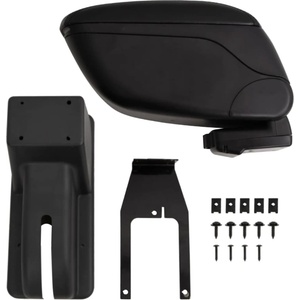 vidaXL Подлакътник за кола черен 12x29x(32-46) см ABS (154646)