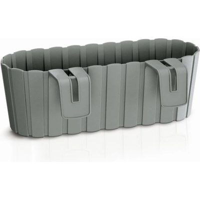 Prosperplast BOARDEE Truhlík na balkónové zábradlí 40 cm šedý