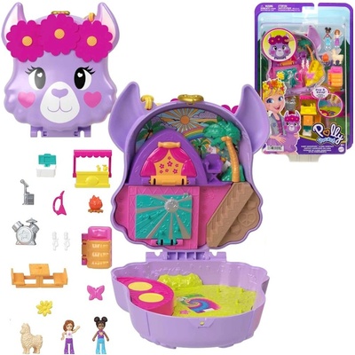 MATTEL Polly Pocket mini pocketová kabelka Llama Camp