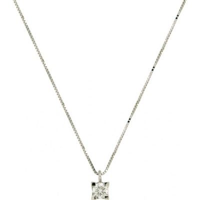 Cara Diamanti Дамско колие от бяло злато с диамант Cara Diamanti CLN1483.27 (CLN1483.27)