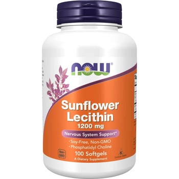 NOW Sunflower Lecithin, 1200 mg, 100 гел капсули, Now