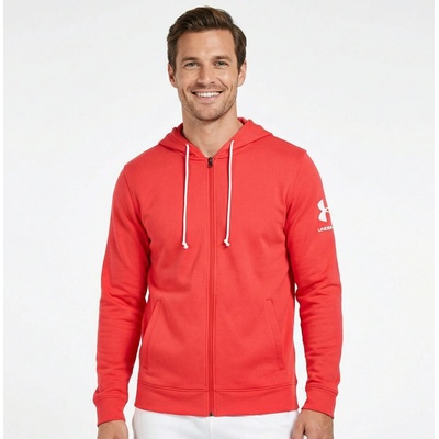 Under Armour Rival Terry Full zip mikina červená