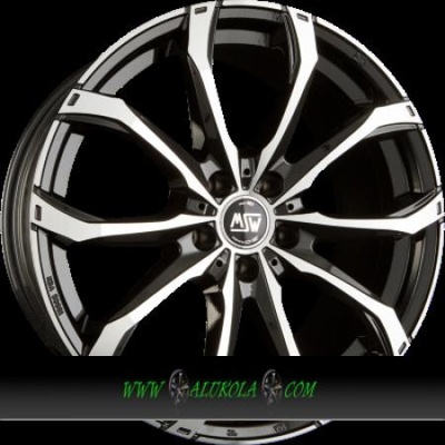 MSW 48 8x19 5x112 ET21 gloss black polished