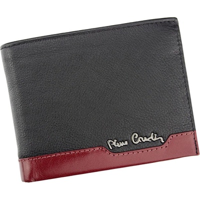 Pierre Cardin Pánska kožená peňaženka s bordovým doplnkom 37-8806