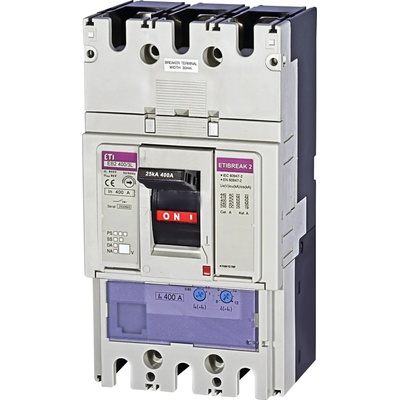 CB Elektro Istič kompaktný 3-pólový 400A 25kA Nastaviteľný Rada:EB2 (ETI)