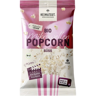 Heimatgut Popcorn do mikrovlnné trouby sladký 90 g