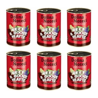 Dolina Noteci Superfood hovädzie a husacie srdcia 6 x 400 g