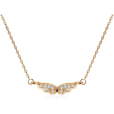 SAVICKI Колие с крила на Savicki: злато, 585