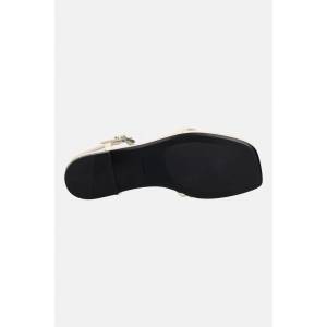 Calvin Klein сандали дамски SQUARE FLAT SANDAL STRAP LTH (HW0HW02863) - answear - 109,51 лв