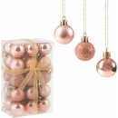 SPRINGOS Vianočné banky ružové mix 3cm sada 30ks