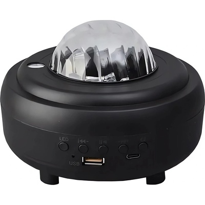 Verk 18287 LED projektor nočnej oblohy Bluetooth reproduktor čierny