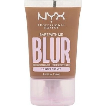 NYX Professional Makeup Bare With Me Blur Tint Foundation zmatňující make-up se středním krytím 20 deep bronze 30 ml