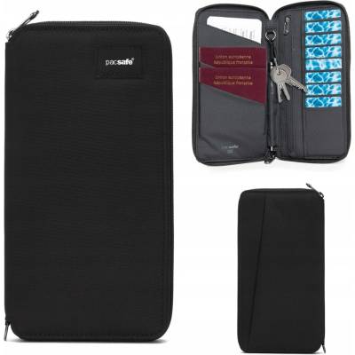 Pacsafe peňaženka polyester čierna unisex