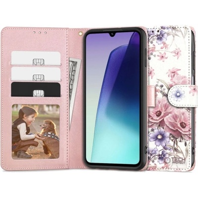 Tech-Protect Wallet knižkové na Xiaomi Redmi 14C / Poco C75, blossom flower