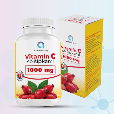 ADAMpharm Vitamín C 1000 mg so šípkami 60 kapsúl