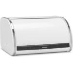 Brabantia Кутия за хляб Brabantia Roll Top 1003254, 11 л, 31.6x26.5 см, Специална структура, Бял/Инокс (1003254)