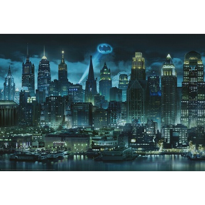 Plagát, Obraz - Batman - Night City, 91.5 × 61 cm