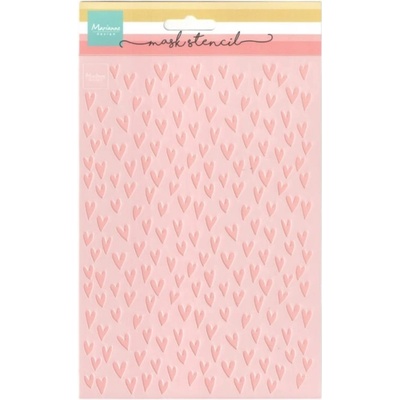Marianne Design Plastová šablona 15x21cm srdce – Sleviste.cz