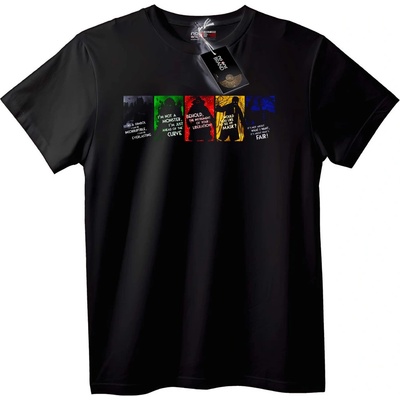 NOONEBRAND Тениска Многопанелен Цитат - 2XL, White