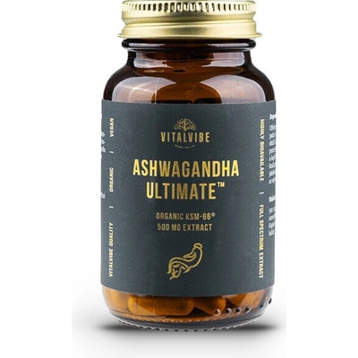 VitalVibe Ashwagandha Ultimate BIO KSM-66 500 mg extrakt 60 kapsúl