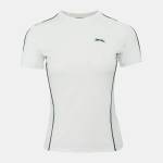 Slazenger TECH CONTRAST DETAIL TENNIS TEE - White