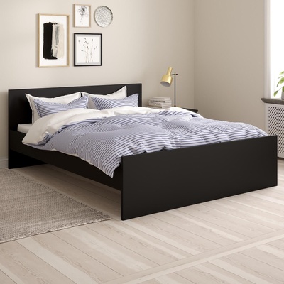 Легло Naia 160x200 см Черен мат