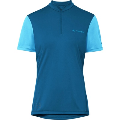 Vaude Дамска фланелка с къс ръкав за колоездене Vaude Women's Matera Half Zip Tricot Cycling jersey - Shore Blue - размер 36 (EU) (156-2549-0712)