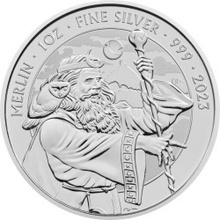 The Royal Mint strieborná minca Mýty a legendy - Merlin 2023 1 oz