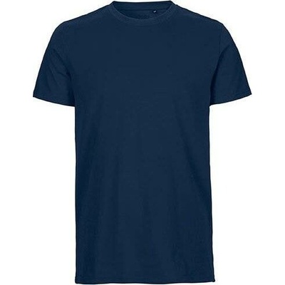 Neutral organické tričko v úzkém slim-fit střihu námořní NE61001 modrá