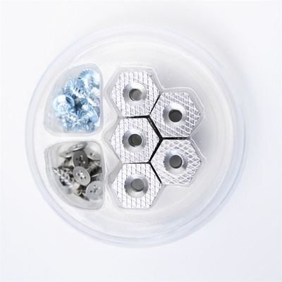 Grundéns Sada Hrotov Hexagrip Cleat & Stud Puck Pack Silver
