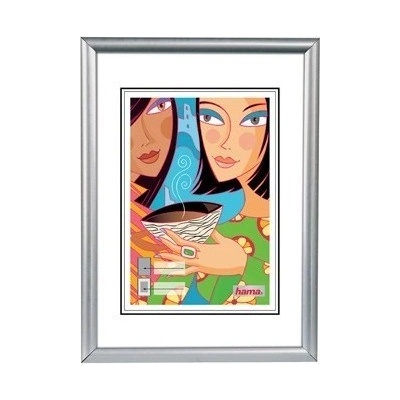 Hama rámeček plastový MADRID, stříbrná, 29,7x42 cm (formát A3) – Zboží Živě
