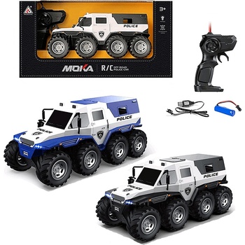 Полицейски джип 1: 16 с радиоконтрол, светлинни ефекти, акумулаторни батерии 2126