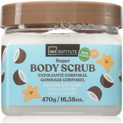 IDC Institute tělový peeling kokos a vanilka 470 g