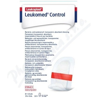 Leukoplast Leukomed Control abs.krytí 8 x 15 cm 10 ks