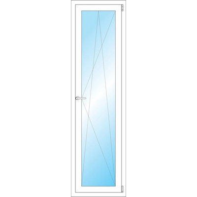 OKNA HNED Plastové okno 50x178 cm bílé otevíravé a sklopné pravé