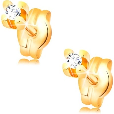 Šperky eshop diamantové ve žlutém zlatě kulatý briliant čiré barvy BT501.68