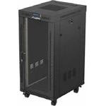 Lanberg Rack Cabinet 19 Free-Standing 24U/600X800 (FlAT Pack) With Glass Door (FF01-6824-12BL)