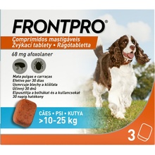 Frontpro 10 - 25 kg 68 mg 3 žvýkací tablety